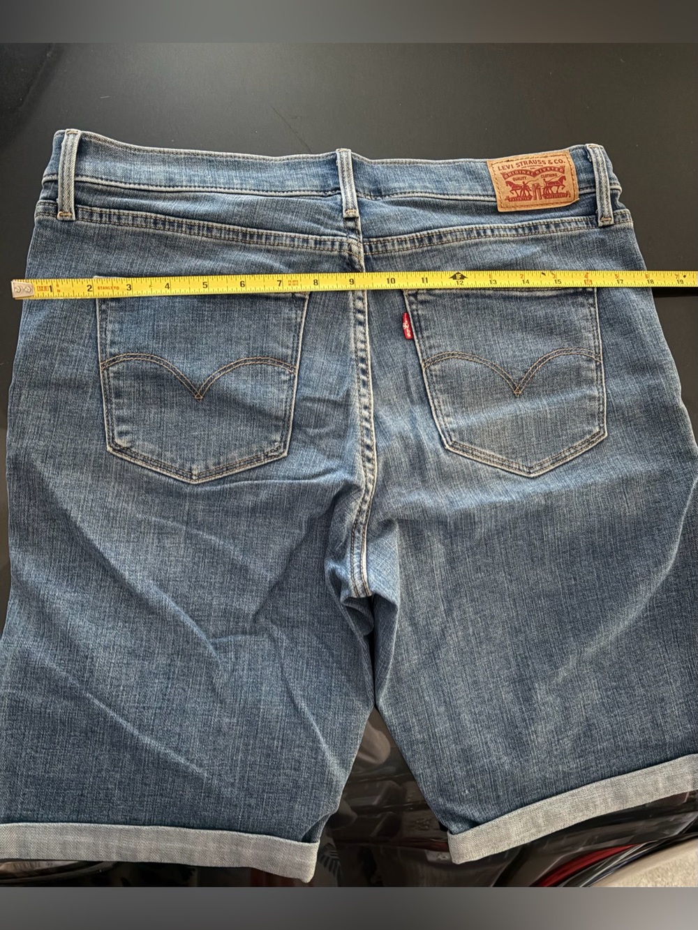 Levi's Bermuda Shorts size 31 STRETCH Jorts Classic 5 pocket Denim - Picture 9 of 9
